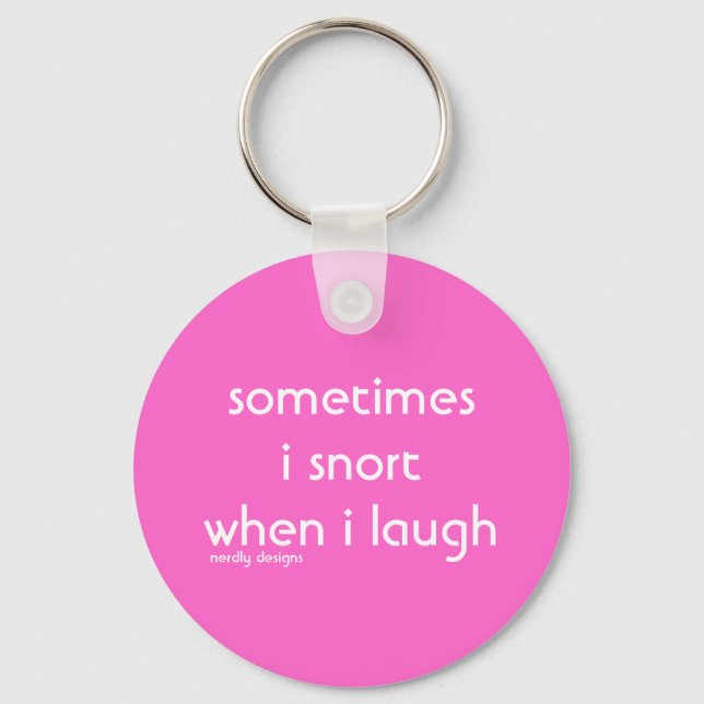 Llavero snort laught keychain (Anverso)