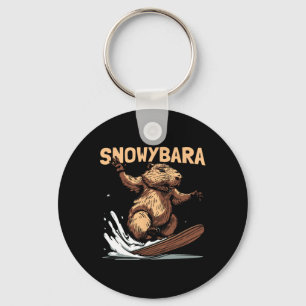 Llavero Snowboard Capybara - Nieve para Snowboarder