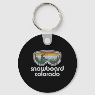Llavero Snowboard Colorado Mountain Resort Retro Snowboard
