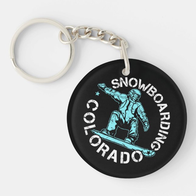 Llavero Snowboard Colorado Snowboard Souvenir (Frente)
