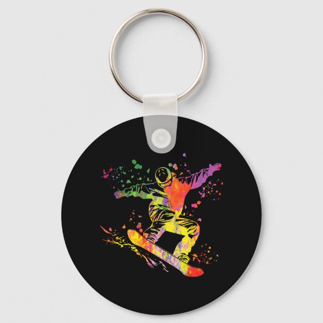 Llavero Snowboard Colorful Snowboard Snowboard 12 (Anverso)
