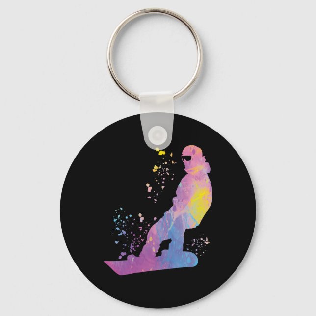 Llavero Snowboard Colorful Snowboard Snowboard 13 (Anverso)