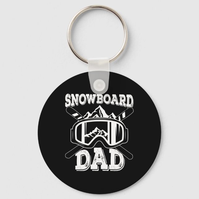 Llavero Snowboard Dad Mountain (Anverso)