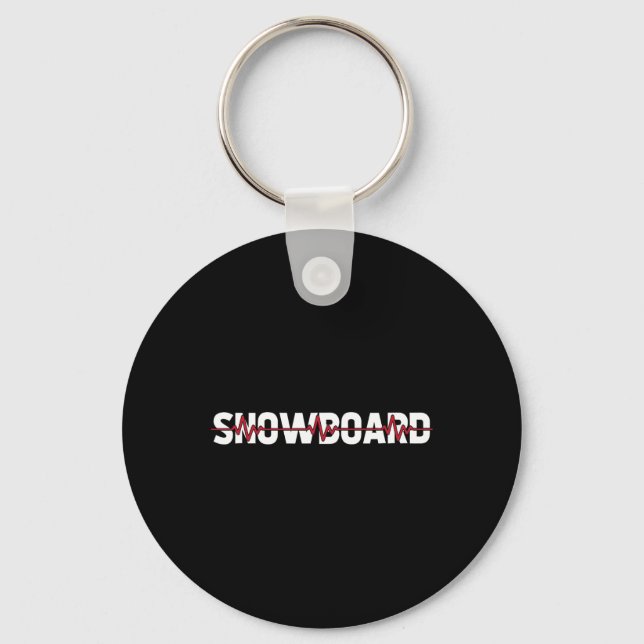 Llavero Snowboard - Deportes de invierno Snowboard Ekg Hea (Anverso)