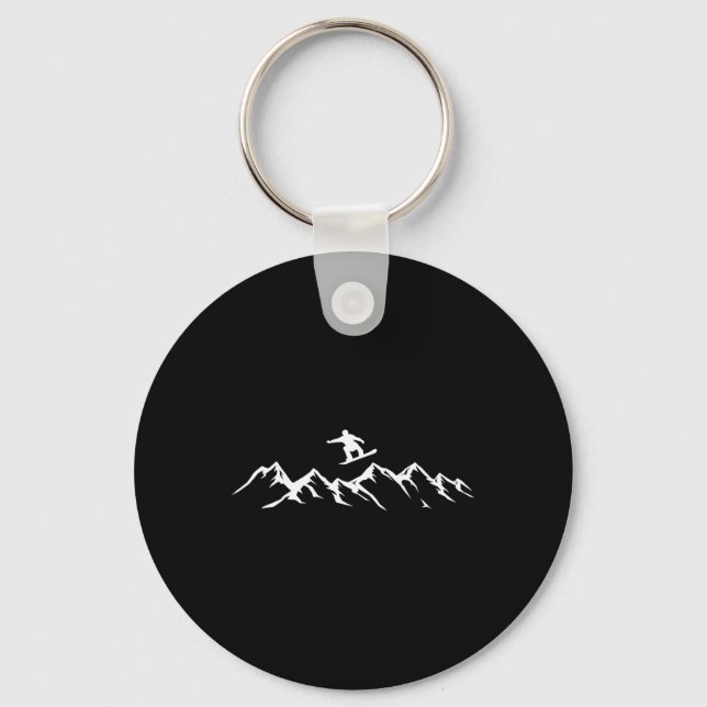 Llavero Snowboard Mountains Snowboard Snowboard (Anverso)
