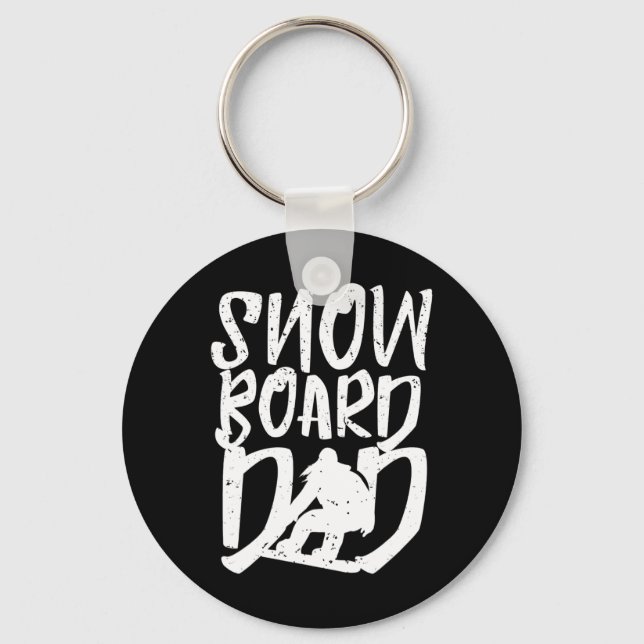 Llavero Snowboard Papá Noel padre Snowboard Snowboard (Anverso)