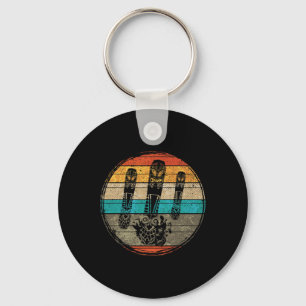 Llavero Snowboard Retro