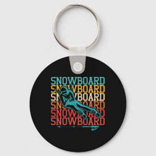 Llavero Snowboard Retro Vintage Snowboard Snowboard Spor