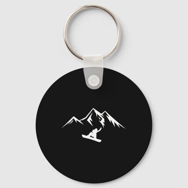 Llavero Snowboard Shirt Snow Mountain Snowboard (Anverso)
