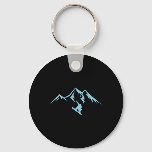 Llavero Snowboard Shirt Snow Mountain Snowboard (Anverso)
