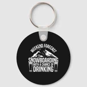 Llavero Snowboard Snowboard Beer Weekend Forecast Snowboar