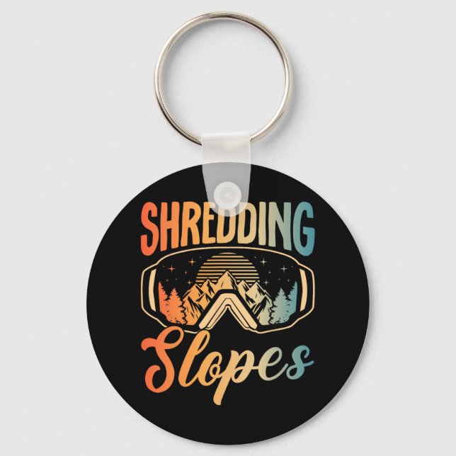 Llavero Snowboard Snowboard Snowboard Outfit Shredopes Sno (Anverso)
