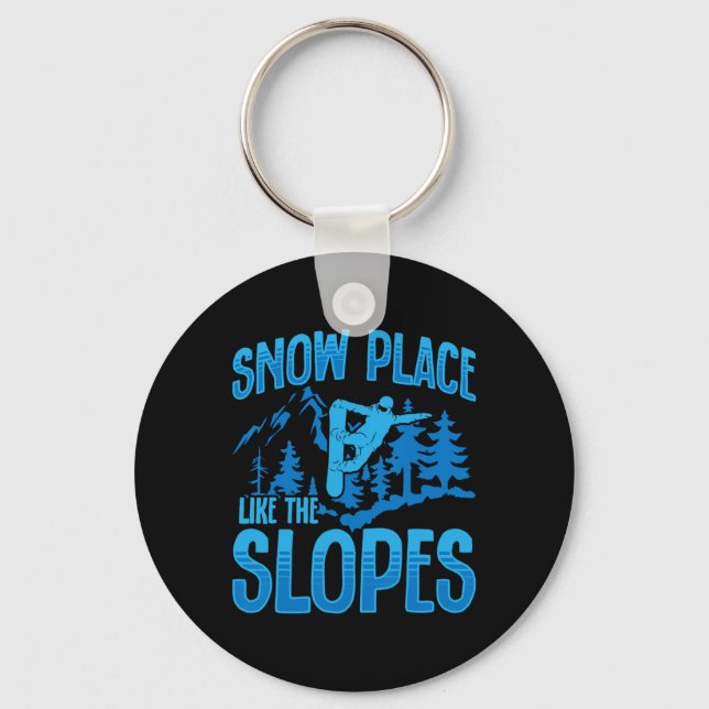 Llavero Snowboard Snowboard Snowboard Snowboard Se Pone Co (Anverso)