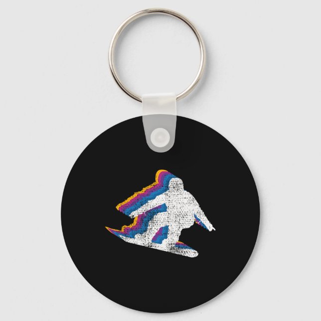 Llavero Snowboard Snowboard Snowboarder (Anverso)