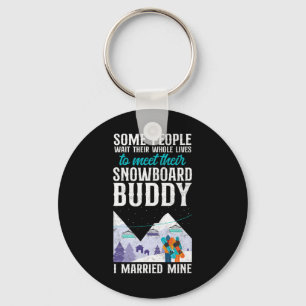 Llavero Snowboard Snowboard Vintage Marriage Wife Buddy