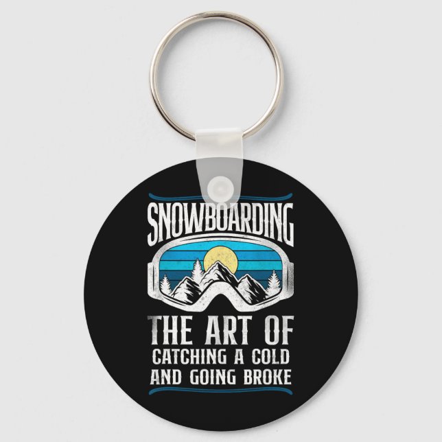 Llavero Snowboard Snowboard Vintage Retro Gogggggays (Anverso)