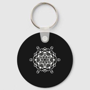 Llavero Snowboard Snowflake Winter Sports Mountain Half pi