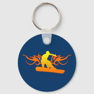Llavero snowboard. tribal