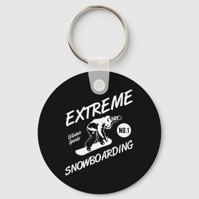 Llavero Snowboarder Extreme Snowboarding Sno Deportes De I (Anverso)