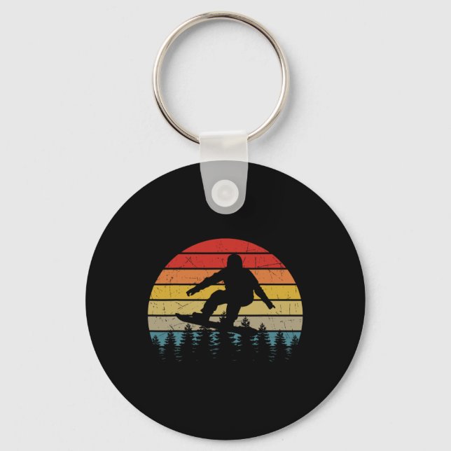 Llavero Snowboarder Retro Snowboard Snowboard Extreme S (Anverso)