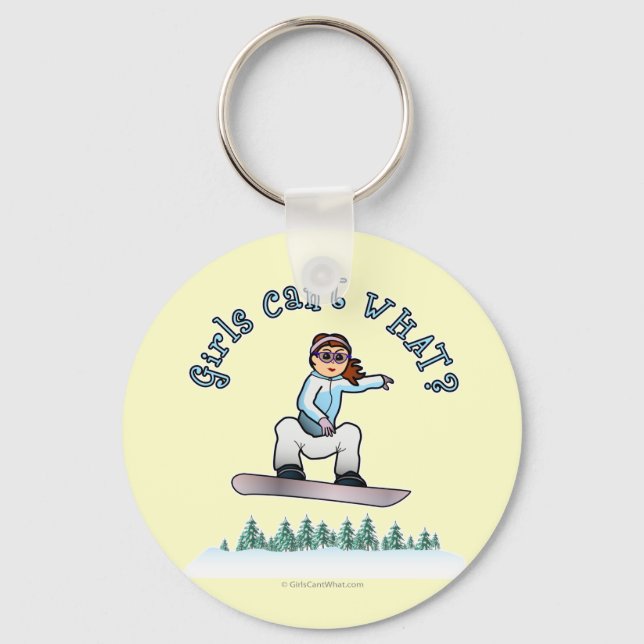 Llavero Snowboarder rojo (Anverso)