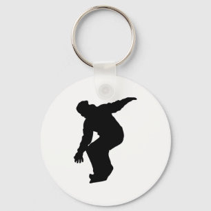 Llavero Snowboarder Silhouette