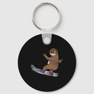 Llavero Snowboarder Sloth Lover Snowboard Snow Winter S