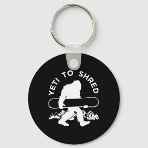 Llavero Snowboarder Yeti T Shirt