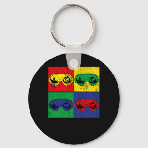 Llavero Snowboarding Pop Art Sport Snowboard Sno