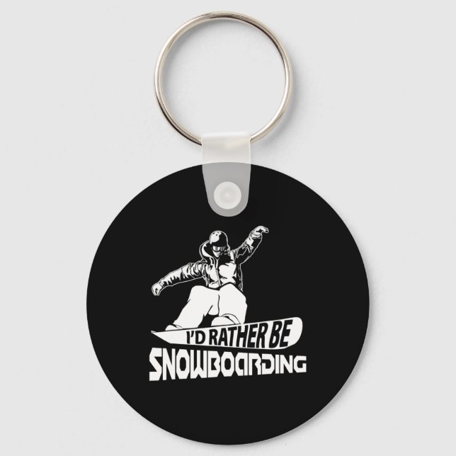 Llavero Snowboarding Snow Embarcadero De Nieve (Anverso)
