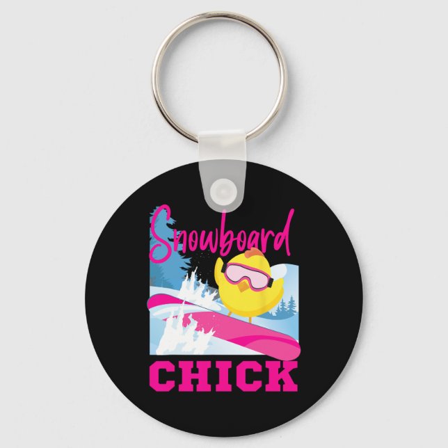 Llavero Snowboarding Snowboard Chick Snowboard Chick Snowb (Anverso)