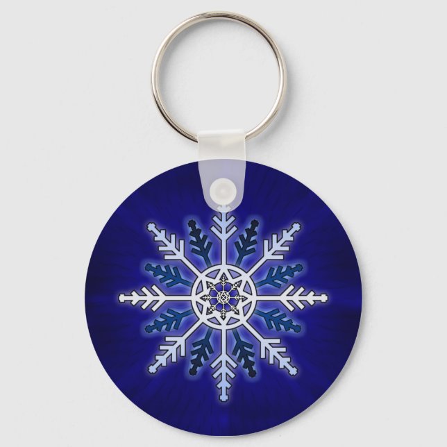 Llavero Snowflake de invierno (Anverso)