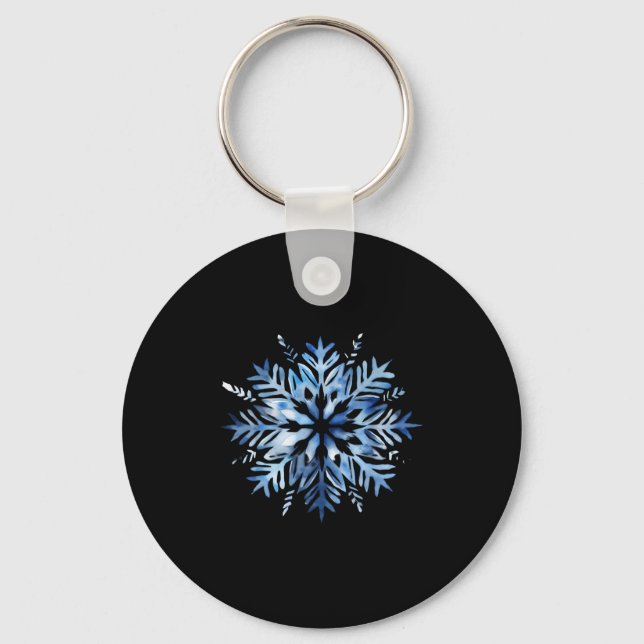 Llavero Snowflake Winter Christmas Matching  (Anverso)