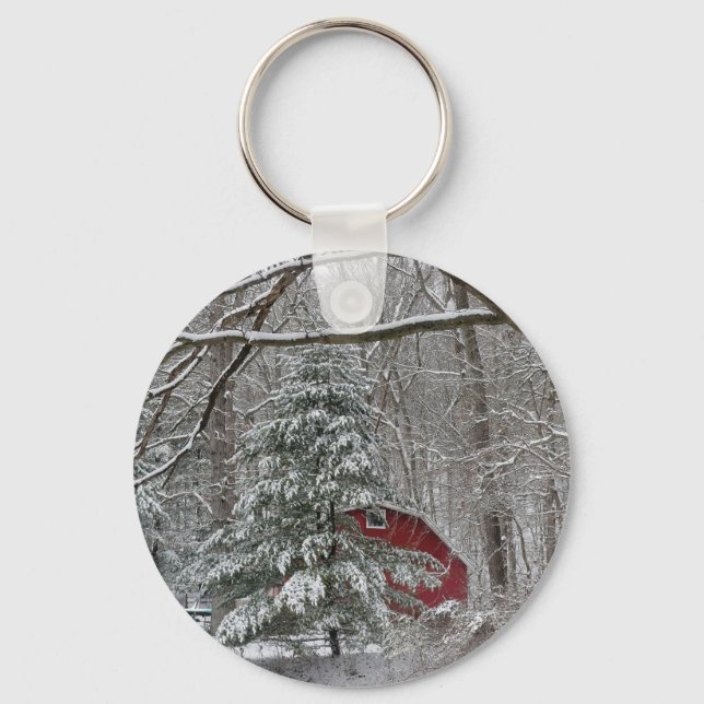 Llavero Snowley Red Barn (Anverso)