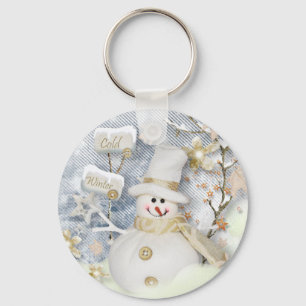 Llavero Snowman de invierno frío