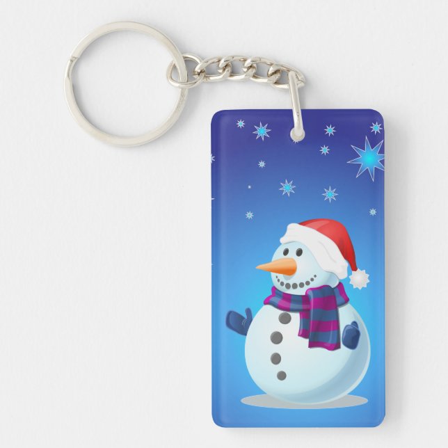 Llavero SNOWMAN IN NIEVE Acrílico Keychain (Frente)