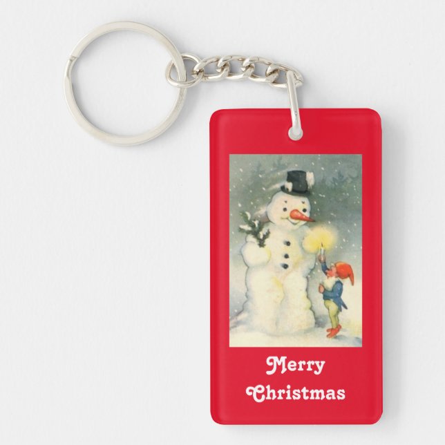 Llavero Snowman Y Elf (Frente)