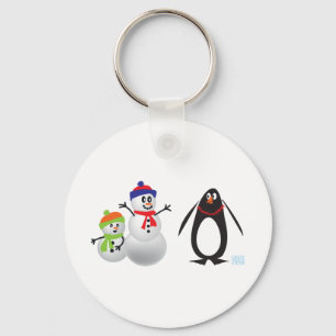 Llavero Snowmen and Penguin