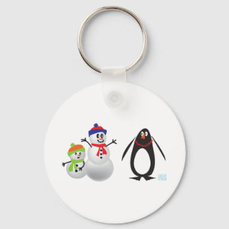 Llavero Snowmen and Penguin
