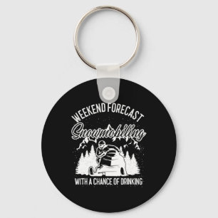 Llavero Snowmobile Sled Weekend Forecast Winter Sports