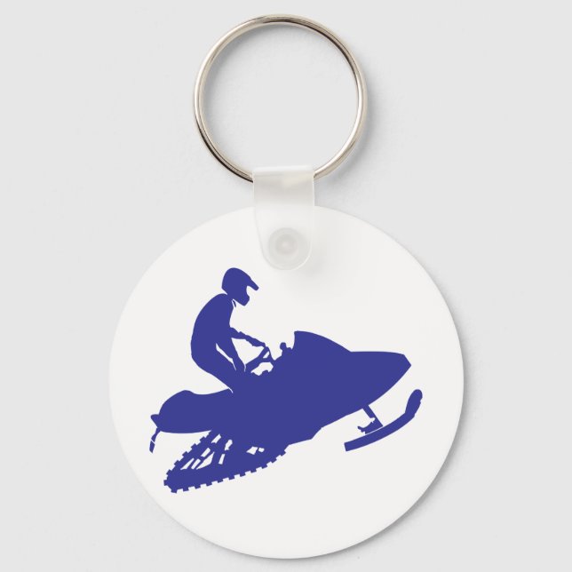 Llavero Snowmobiler/Navy Blue Sled (Anverso)