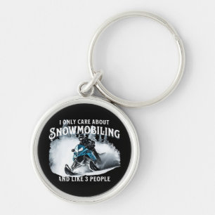 Llavero Snowmobling Funny Snowmobile