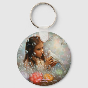 Llavero Soap Bubble Girl  Keychain