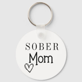 Llavero Sober Mom Keychain, Recuperación de adicciones