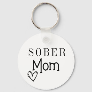 Llavero Sober Mom Keychain, Recuperación de adicciones