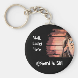 Llavero Sobre la colina divertida Redneck 50 cumpleaños