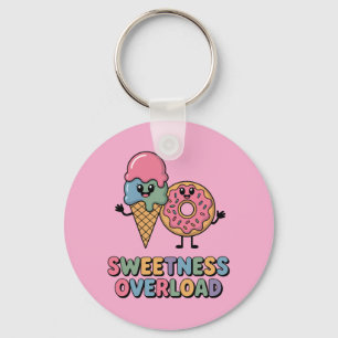 Llavero Sobrecarga de dulzura   Niños con crema de hielo y
