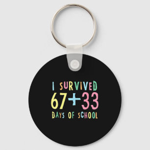 Llavero Sobreviví 67 + 33 Días De Escuela Matemáticas Del