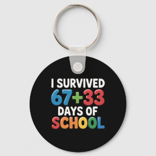 Llavero Sobreviví 67+33 Días De Escuela Matemáticas Del Dí