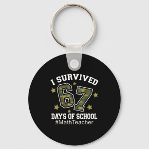 Llavero Sobreviví 67 Días De Camuflaje Escolar 6 7 Meme Pr